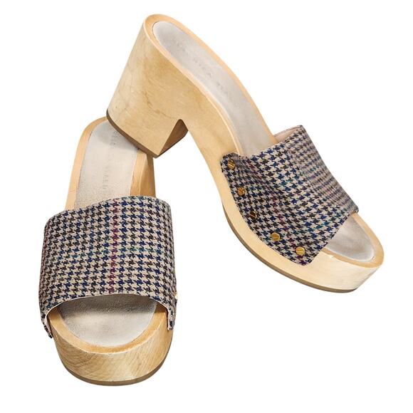 Veronica Beard Hannalee Platform
Sandal Women’s SZ 10M Hazelwood Houndstooth - Picture 1 of 16